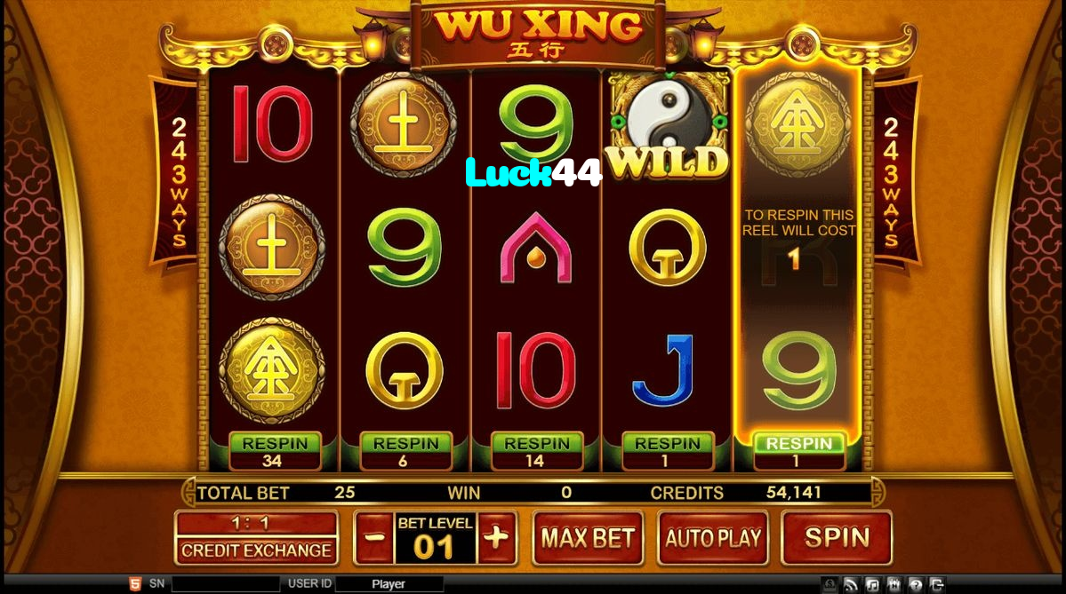 available types of Luck44 bet including pre-match live express and system bets